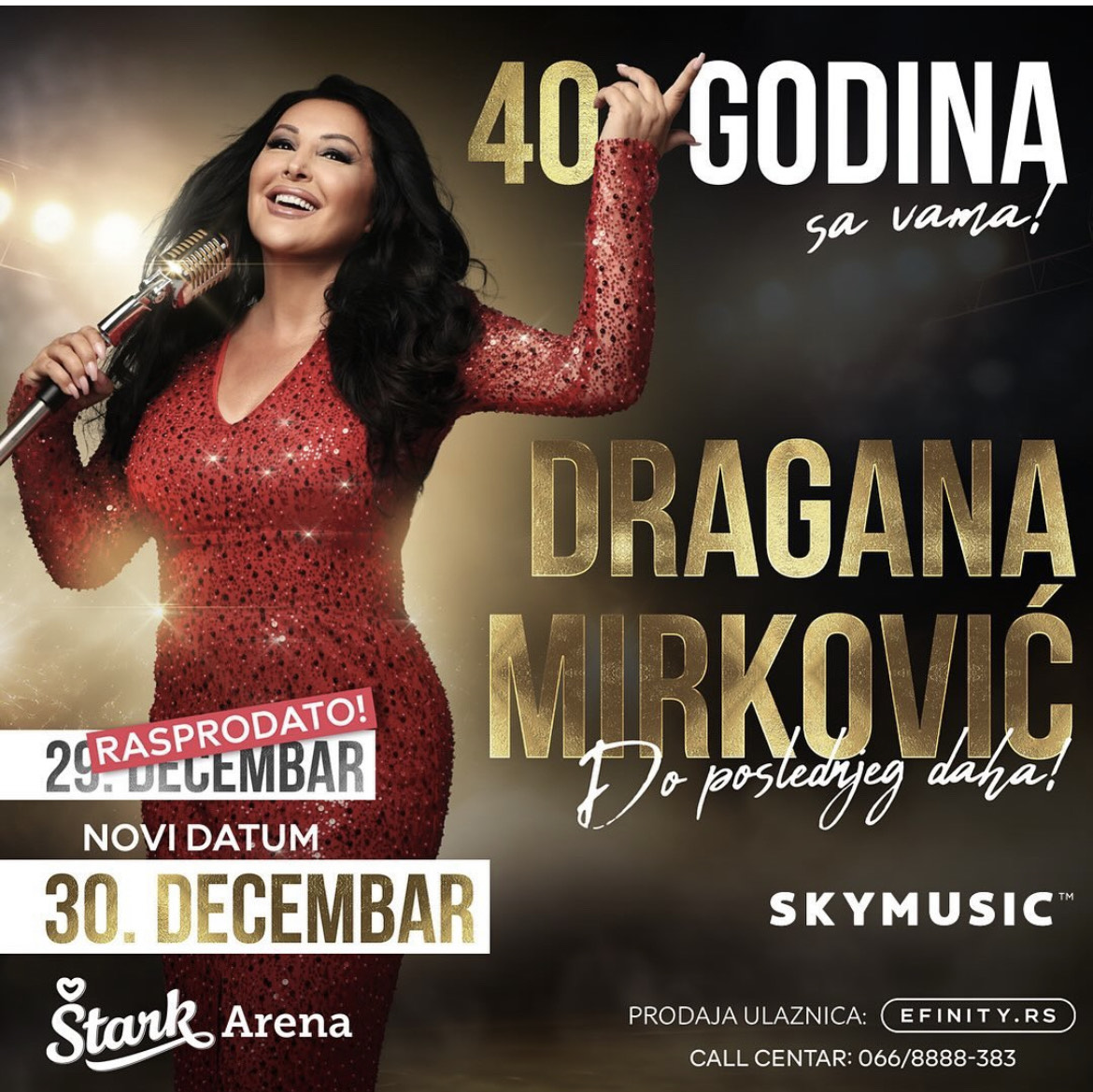 DRAGANA MIRKOVIC 2. KONCERT :: Štark Arena