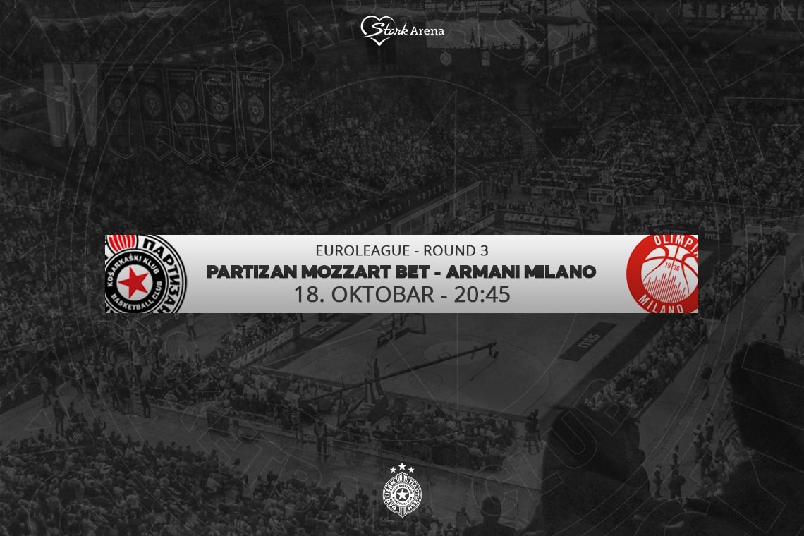 KK PARTIZAN ARMANI MILANO tark arena